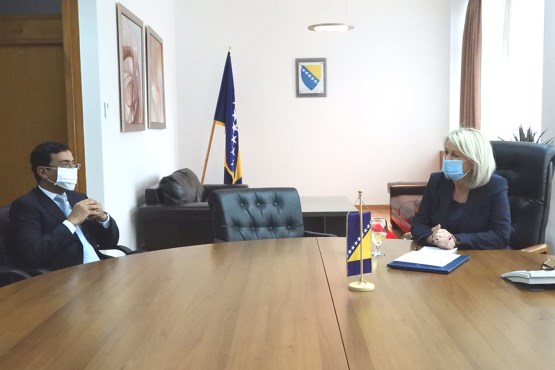 Zamjenica predsjedavajućeg Predstavničkog doma Borjana Krišto primila u oproštajnu posjetu ambasadora Kraljevine Saudijske Arabije u BiH